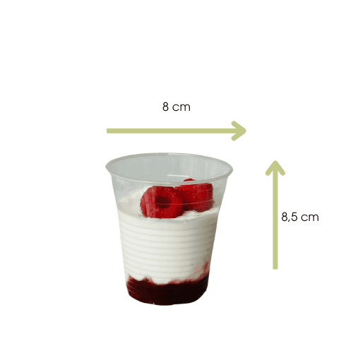 20 cl gobelet transparent dessert