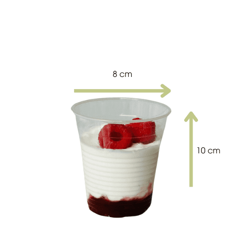 gobelet 25 cl transparent pour desserts