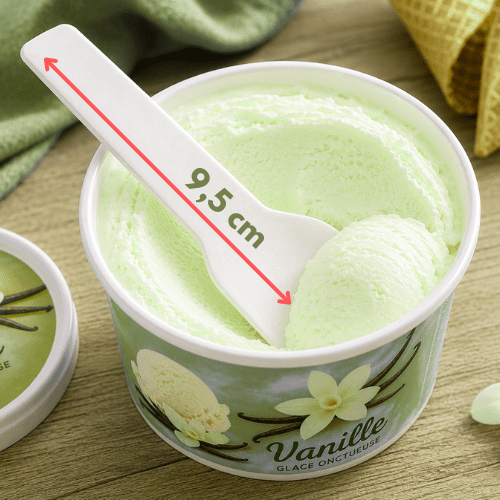 cuillère à glace professionnelle en papier